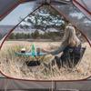 WESTTUNE Ultralight Outdoor Camping Chair 780g Lightweight Aluminum Alloy Beach Chair Mesh Chair for Backpacking Hiking Travel