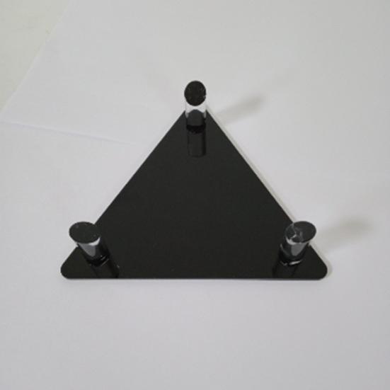 Ball Stand Stable Thickened Hollow Design Fall-resistant Solid Display Acrylic Triangle Soccer Volleyball Holder Ball Sports