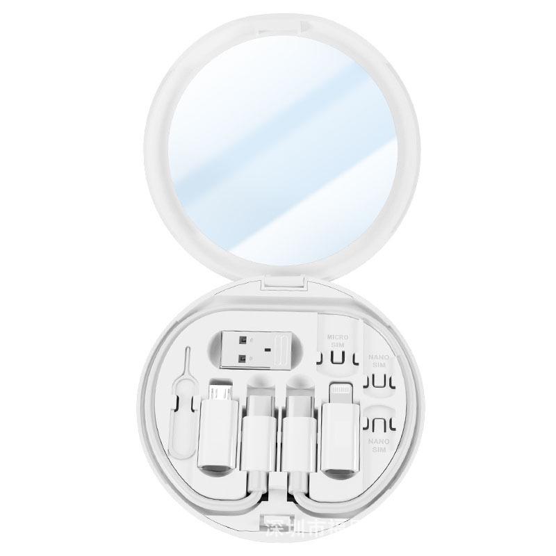 Multifunctional 60W PD Fast Charging Cable & Storage Box with Phone Stand - Portable Travel Set