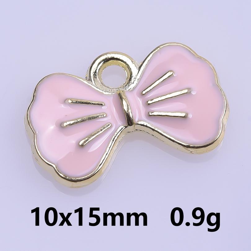 Rosa Liebe Mädchen Accessoires Emaille Großhandel Anhänger Für Schmuckherstellung Zubehör Mond/Blume/Schmetterling Anhänger Charm DIY Ohrring Basteln