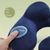 U-Shaped Inflatable Travel Pillow Soft Hand Pressing Press To Inflate Pillow with Storage Bag Save Space Neck Support Cushion