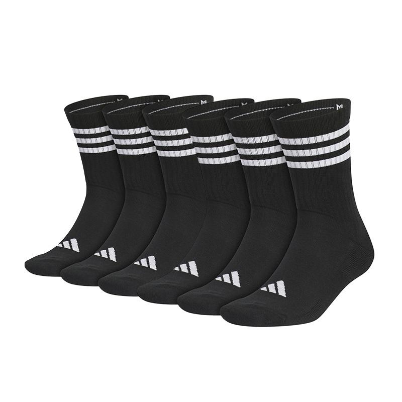 adidas CUSHIONED CREW Socks Unisex 3 Pack Black/White JN4866