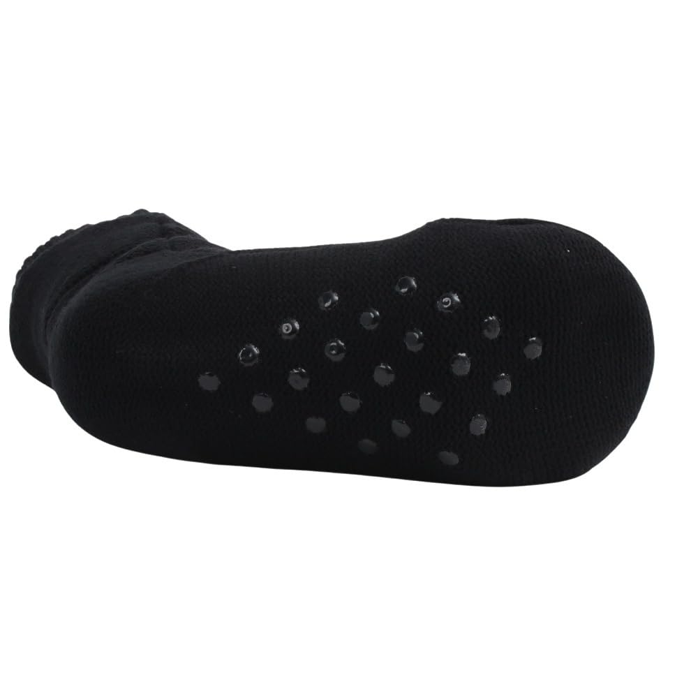 The North Face Nuptse Bootie Odor TNF Black JL Kids' Socks, Unisex, Non-Slip, Antibacterial, Resistant, Warm, Black/TNF