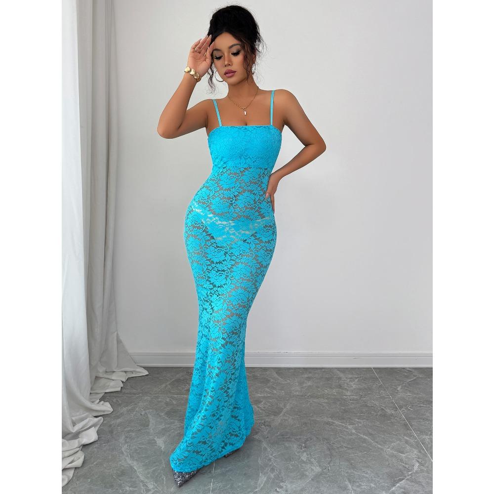 Elegant Style Suspender Hollow Skirt Dress Women's Clothing Autumn and Winter 2025