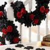Gothic Style Maple Leaf Garland Lifelike Artificial Plant  Christmas Decor