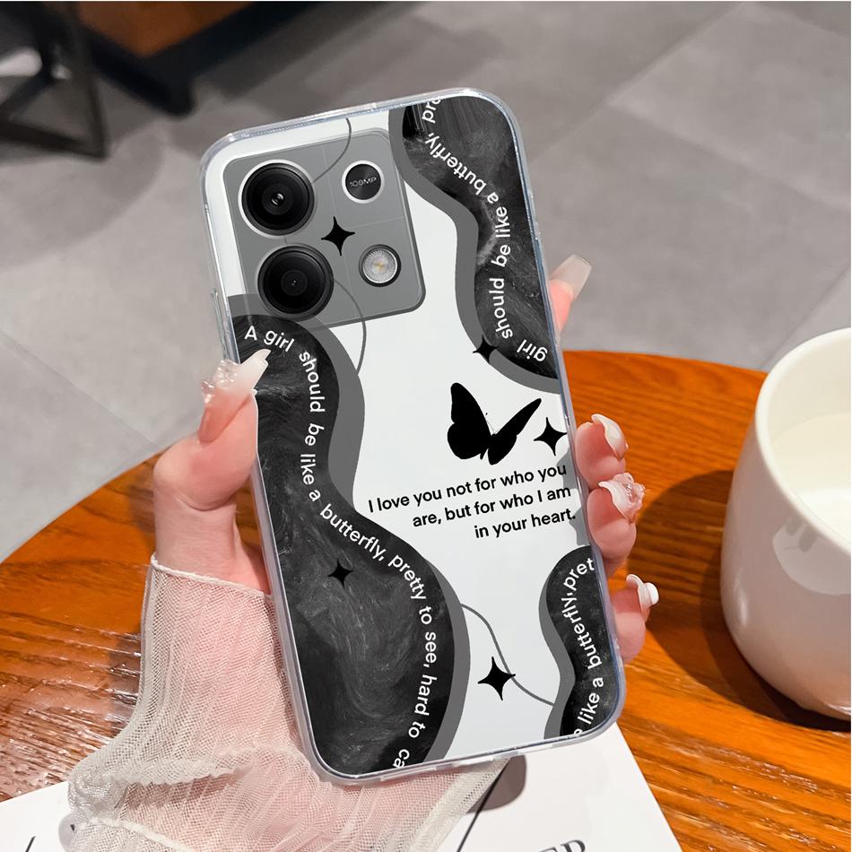 For Redmi Note 13 Pro Plus Phone Case Creative Fun Soft Slim Silicone Transparent Anti Drop Back Cover For Redmi Note13 13Pro+