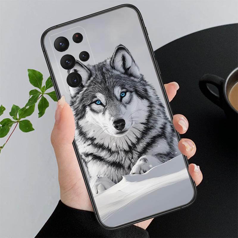Phone Case For Samsung A55 A16 A56 A36 A35 A15 A53 A54 A33 A34 A25 A05S A52 A52S A14 A26 A71 Animal Wolf