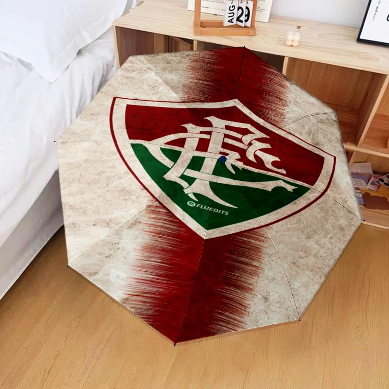 1PC Soccer Club Emblem Design Printed Umbrella Folding umbrella, automatic umbrella 8-Frame for Travel, camping Fan gifts Christmas Gifts