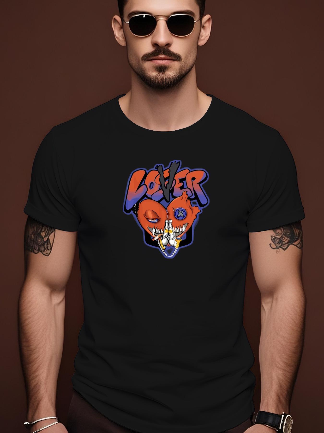 LOVE Graphic Tee - Casual Summer Crew Neck Tshirt XXXL