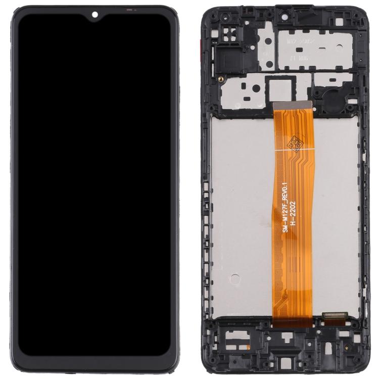 Original LCD Screen and Digitizer Full Assembly with Frame For Samsung Galaxy M12 SM-M127