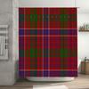 Plaid Shower Curtain, Tartan Pattern Bath Mat, Waterproof Home Decor, Bathroom Liners Red Green Blue Black White Striped Fabric