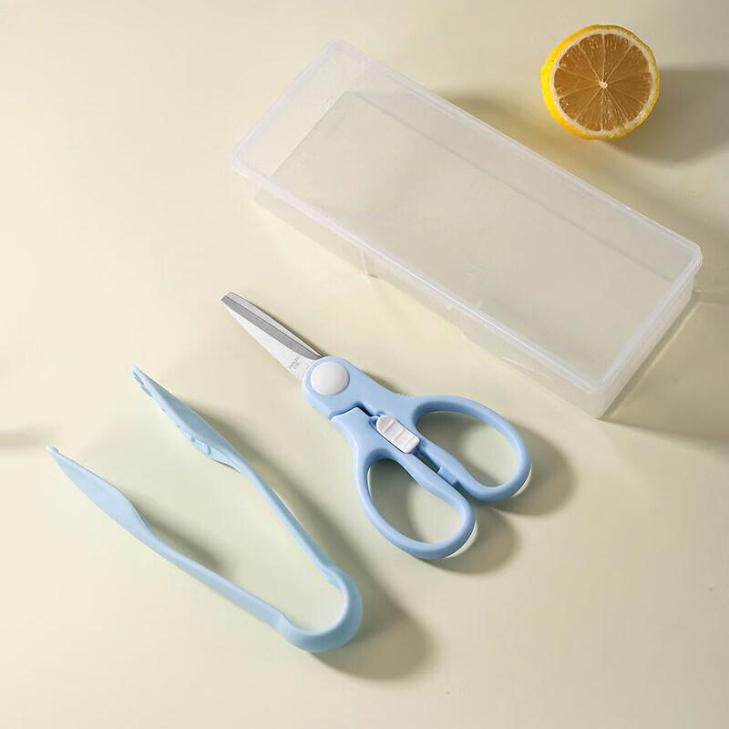 Portable Baby Food Scissors & Clip