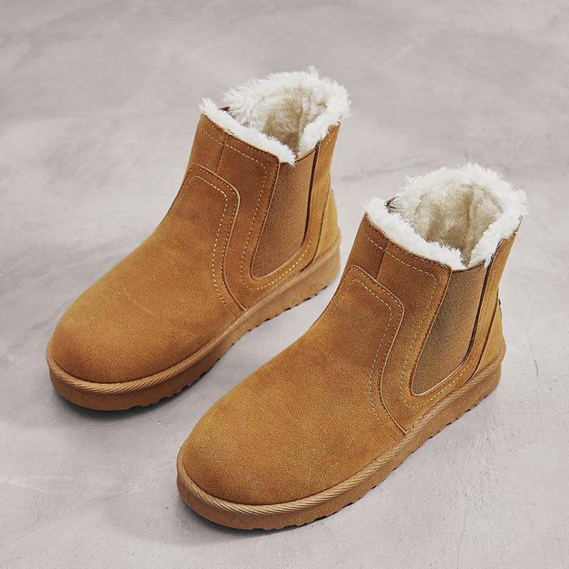 

[Couple models] 2019 winter new trendy men s snow boots, Korean version of autumn and winter velvet warm cotton shoes 44