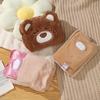 Cute Plush Bear Electric Hot Water Bottle with Auto Shut-off
