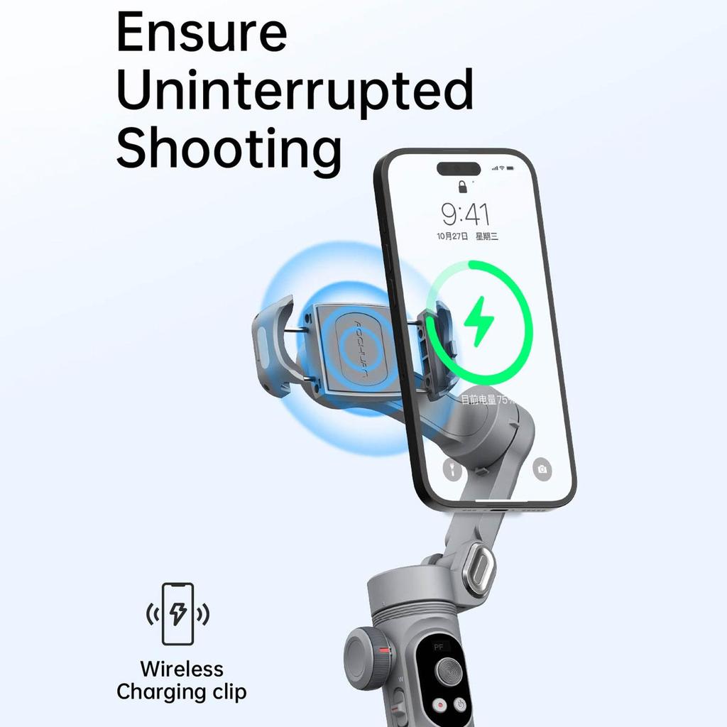Aochuan 3 Axis Smart Handheld Gimbal Stabilizer For iPhone And Android Smartphone Stabilizer Smart XPro Grey