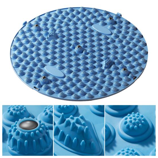 Foot Massager Mat Feet Pain Relief Pressure Point Pad Foot Relaxation Reflexology Pad Non-slip Anti-fatigue Walk Stone Acupressure Mat Massage Tool