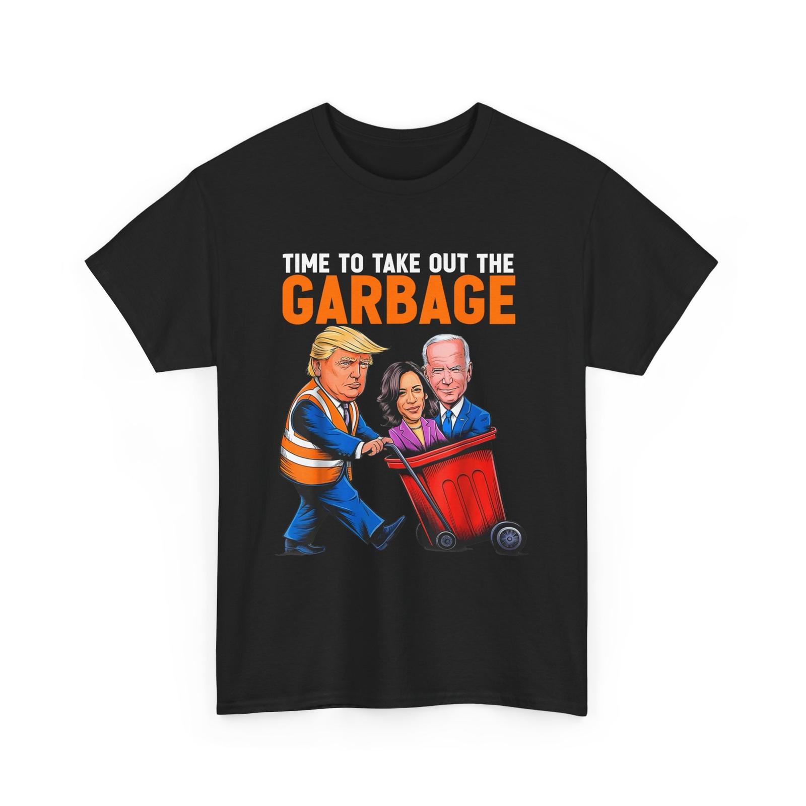 Garbage for Trump 2024 Funny Time to take out Garbage Biden T-Shirt M
