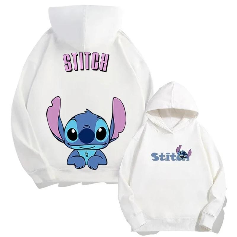 

American Cartoon Disney Stitch Fun Print Boys Girls Hoodie Children s Fall and Winter Outdoor Fashion Warm Hooded Sweatshirt 100