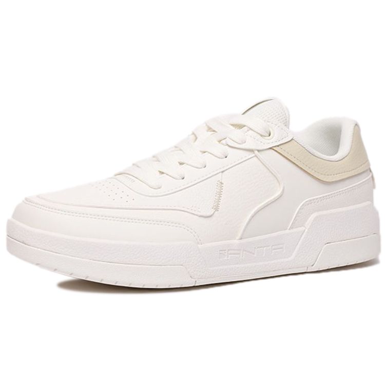 Anta Leather Low-Top Sneakers Men Sneakers White Yellow 112148081R-2
