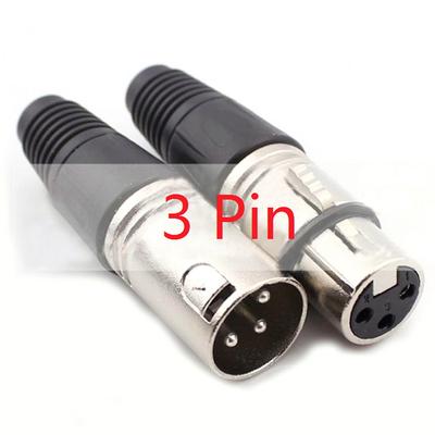1 pz Presa spina Canon maschio/femmina Microfono Audio Connettore XLR Contatti 3P/4P/5P