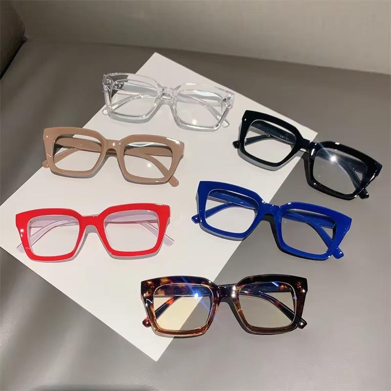 Fashion Square Glasses for Women Classic Blue Light Blocking Men Daily Life Stylish Brand Designer Eyewear