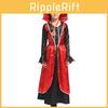 Charming Vampire Witch Dress For Children Flattering Polyester Fabric With Regal Collar