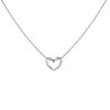 Women's Heart Pendant Clavicle Necklace - Simple, Hollow, Heart-Shaped Design