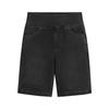 Pantaloncini Bermuda in Denim Elasticizzato a Vita Alta da Donna con Elastico in Vita e Tasche Funzionali Design Casual Fit