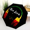 1PC Music Theme Umbrella Portable Folding Umbrella Iron Frame Hole Bone Structure Outdoor Home Umbrella A22