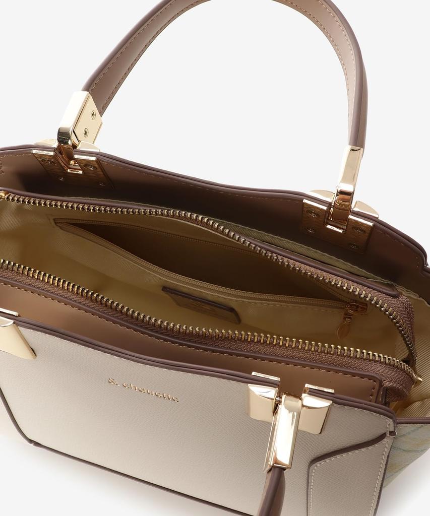 [Et Chouette] [Officiel] Sac Cabas à Carreaux avec Poignées Métalliques