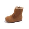 Vintage Korean Style Unisex Kids Winter Fleece Warm Non Slip Mid Calf Boots
