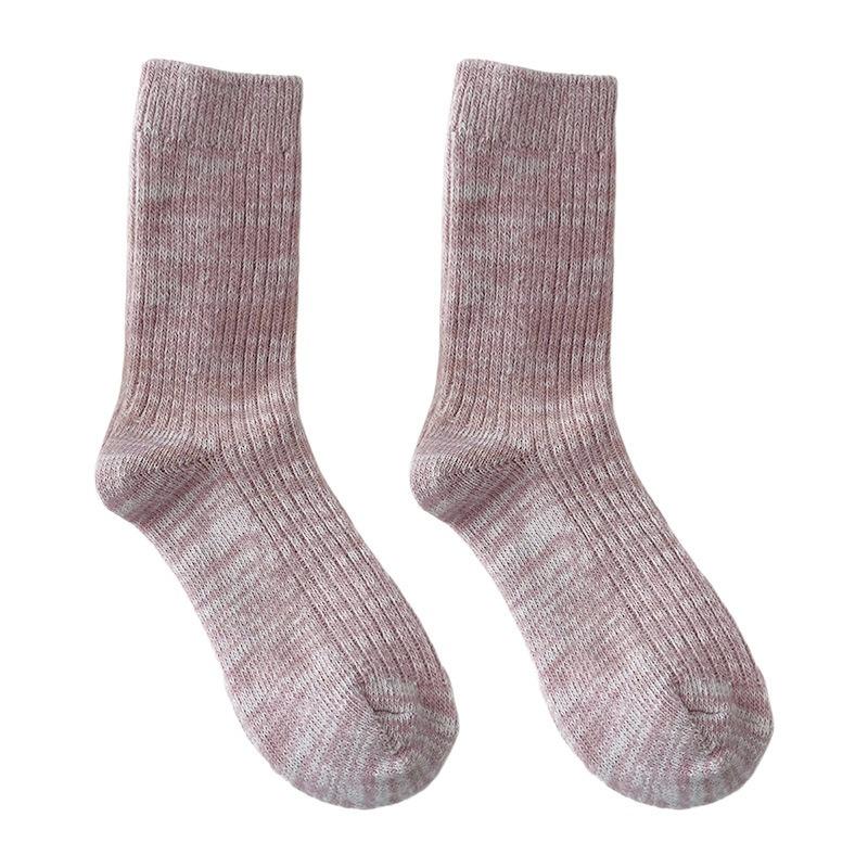 Colorful-patterned Stitch Wool Socks with Added Thickness for Warmth and Insulation. Winter Anti-chill Thick Socks.