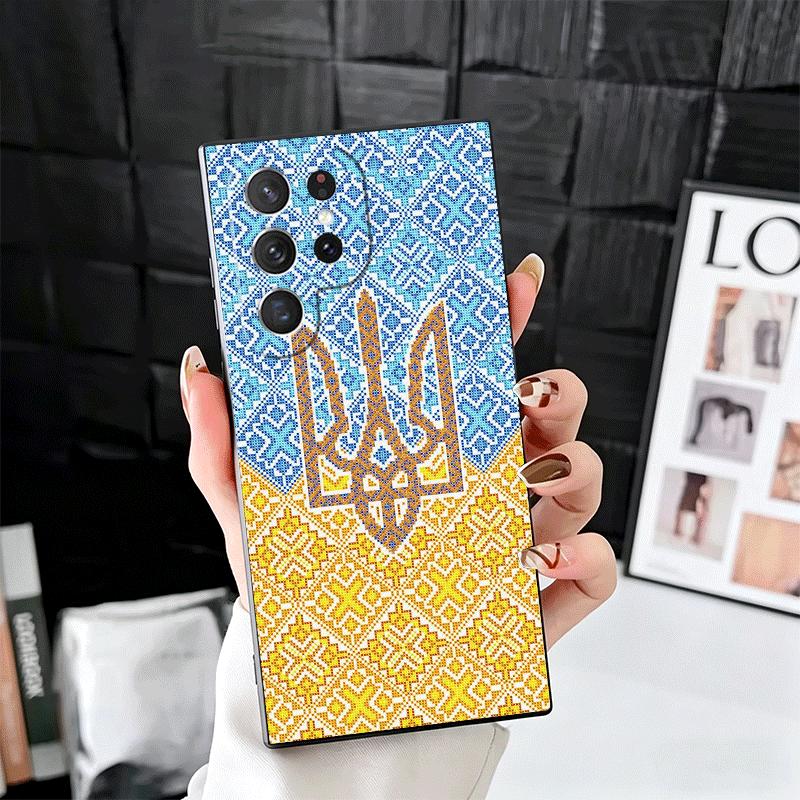 Ukraine Aesthetic Soft Phone Case for Samsung Galaxy S26 S25 Edge S24 Ultra S23 Plus S22 S21 FE S20 Black Cover Back Shell