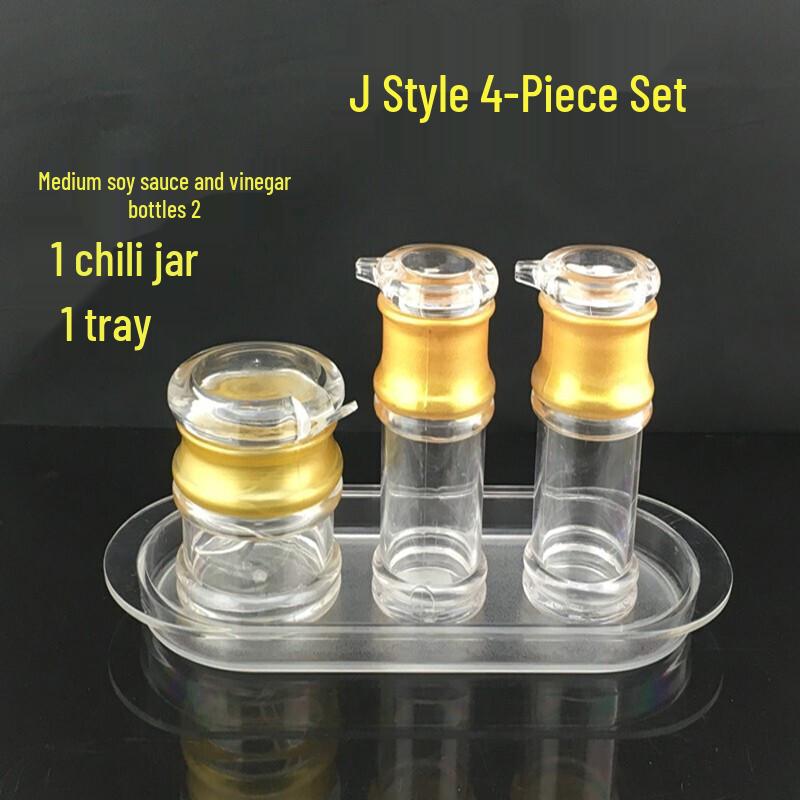 Plastic Condiment Dispenser Set