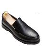 Spring and Autumn Casual Men's Leather Shoes Men's Hairdresser British Business Official Leather Shoes Men's Small Thick Sole Heightening Shoes