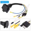 6-24V 4 To 7 Way Trailer Flat Adapter Socket Plug Converter Wire Connector for   Towbar