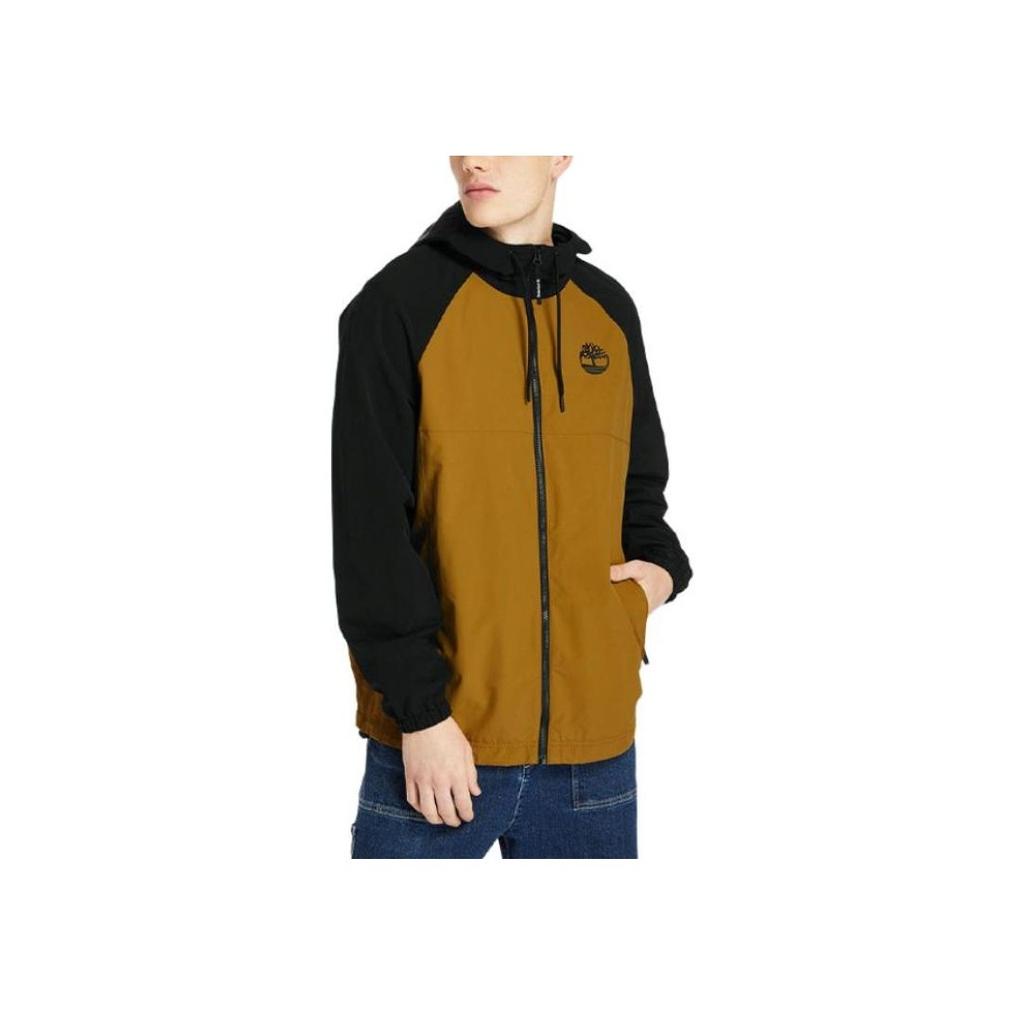 Timberland Chaqueta con Capucha Color Block Hombre Ropa Exterior Trigo A2CEF-P56