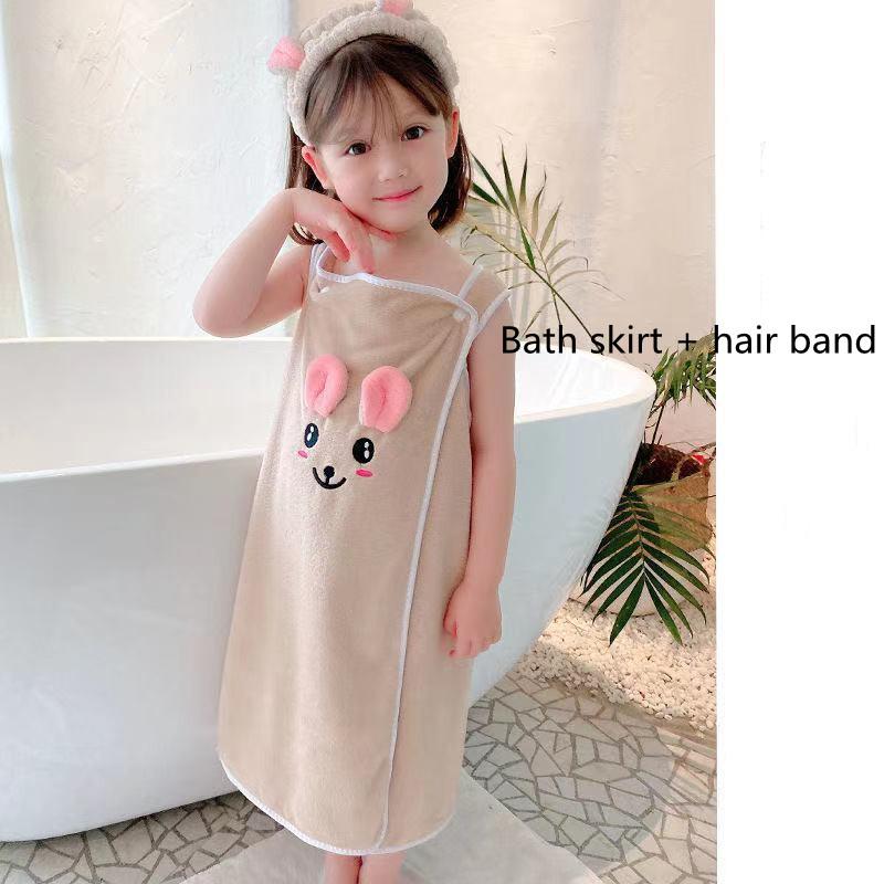 Premium Children'S Bath Towel High-End Children'S Slip Dress Soft Towel Bathrobe Absorbent Bathrobe For Children Ages 3 To 15