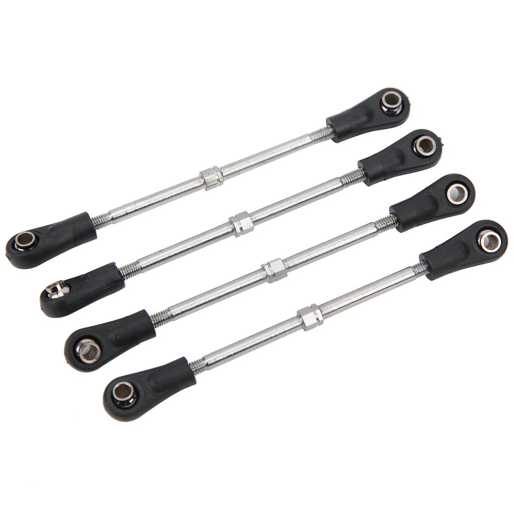 4Pcs Steering Linkage Rod Adjustable Fit for Monster Trunk Racing Truck 1 10 RC Model
