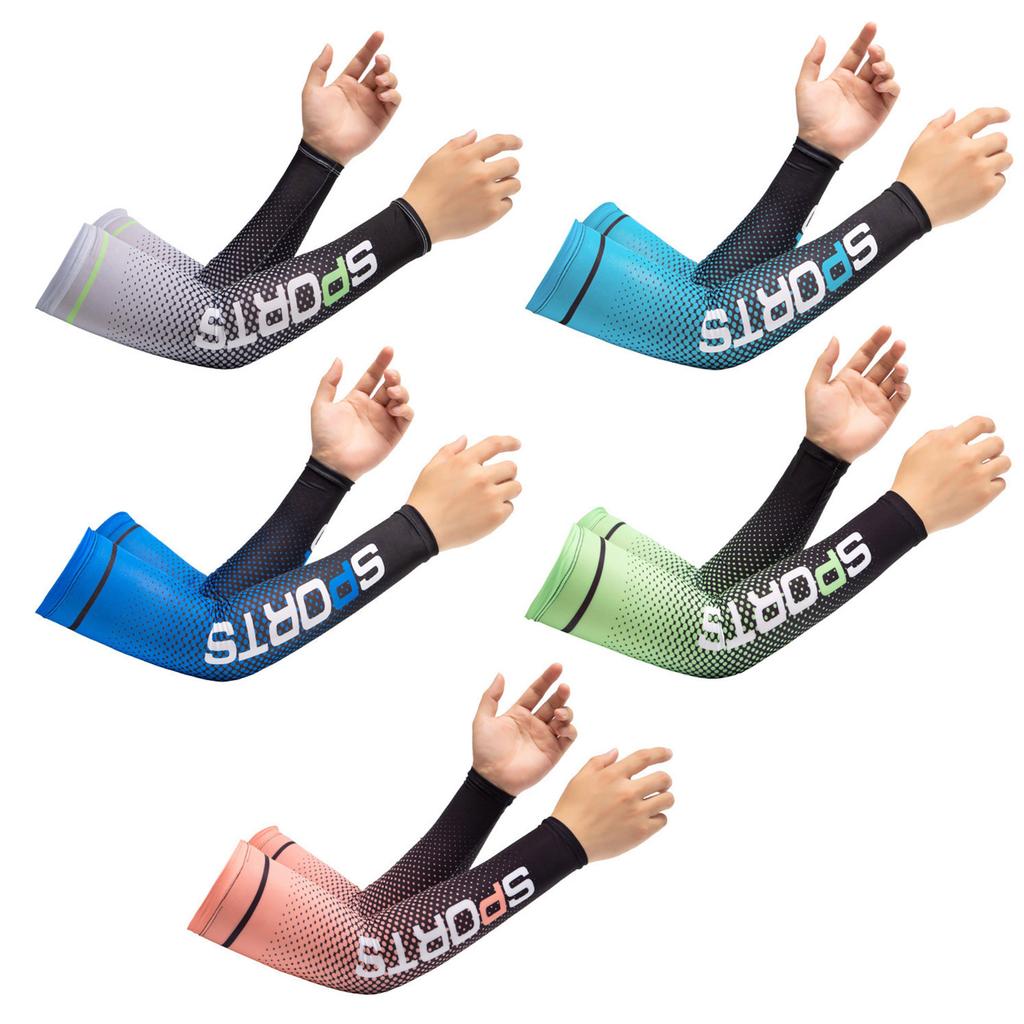 Ice Silk Arm Sleeves Cooling Sports Sleeves Arm Cover Compression Sleeves Sun Protections Arm Sleeves Cycling Sleeves
