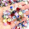 50Pcs Colorful DIY Handmade Bracelets Hairpin Bellflower Lampwork Beads Caps Glass Spacer Beads 7X12mm For Jewelry Making