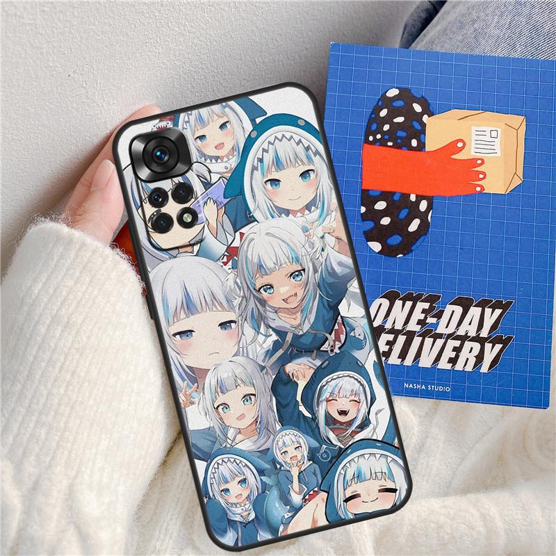 

Аниме Hololive Gawr Gura Чехол для Xiaomi Redmi Note 11 9 10 12 13 14 Pro 9S 10S 11S 12S Redmi 13C 10C 12C 14C Redmi Note 11 Pro
