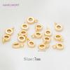 Multi Shapes Pendant Bail Connectors,18K Gold Plated Inlaid Zircon Pendant Clasps For Jewelry Making,Spacer Beads Accessories