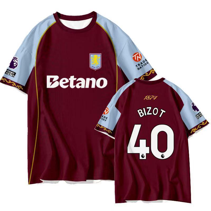 

2526 Aston Villa Home Jersey: No. 11 Watkins & No. 27 Rogers - Fan Edition Football Kit L