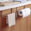 Cabinet Door Towel Holder Tissue No Punch Organizer Storage Rack Kitchen Paper Towel Storage Organizer Hook For Bathroom