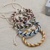 Colorful Ethnic Handmade Woven Bracelet: Korean-Style Fresh Cotton & Linen for Couples and Students