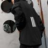 adidas SS25 Fashion Versatile Hooded Jacket Unisex Jacket Black KA9309