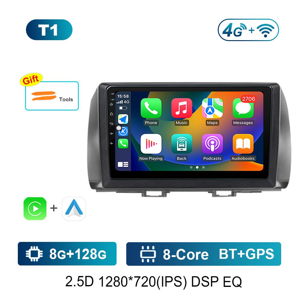 Car Radio Multimedia Player GPS Navigation DSP Stereo for Toyota bB 2 QNC20 2005 - 2016 QLED Screen Android OS Head Unit WiFi