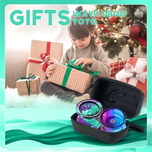 WATIEOBOO Yoyo 2-Piece Set: P02 Dual Color Yo-Yo and Camouflage Metal Yo-Yo. Dual Mode Yo-yo (Reactive To Non-Reactive) Perfect for Professional Yo-Yo