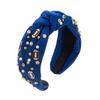 Hairband Football Decoration Headband for Women, Fashionable Fabric Wide-edge Hair Accessory